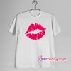 Valentine Shirt – Funny Shirt – Red Kiss Lips Shirt  – Kiss T-Shirt
