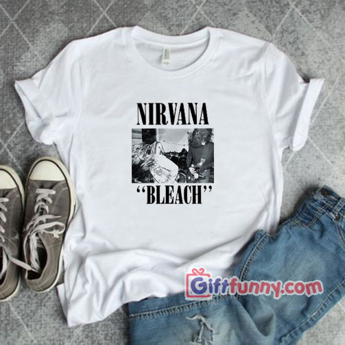 Nirvana-Bleach T- Shirt – Nirvana Merchandise Shirt