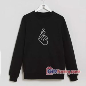 Korean love symbol – kpop Love Sweatshirt  – Love Korean Symbol – Funny’s Sweatshirt