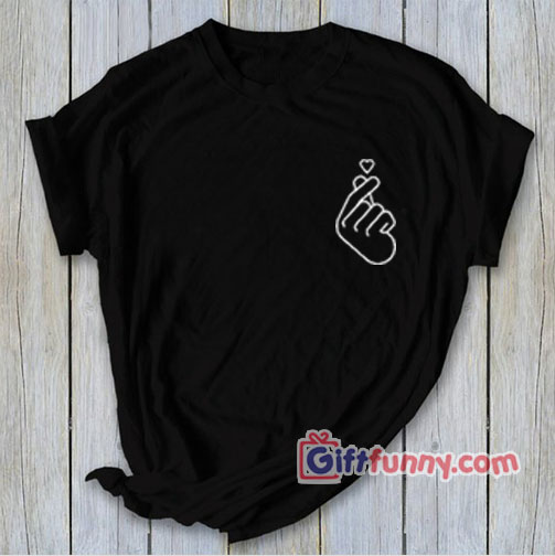 Pocket Korean love symbol – kpop Love Shirt – Love Korean Symbol – Funny’s Shirt