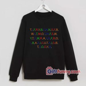 This is for rachel tiktok initial Sweatshirt – Funny Sweatshirt