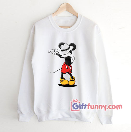 Mickey Mouse MJ Michael Jackson Sweatshirt – Parody Sweatshirt – Funny Disney Sweatshirt – Funny Coolest Sweatshirt – Funny Gift