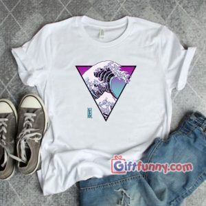 Triangle wave kanagawa T-Shirt – Funny Shirt